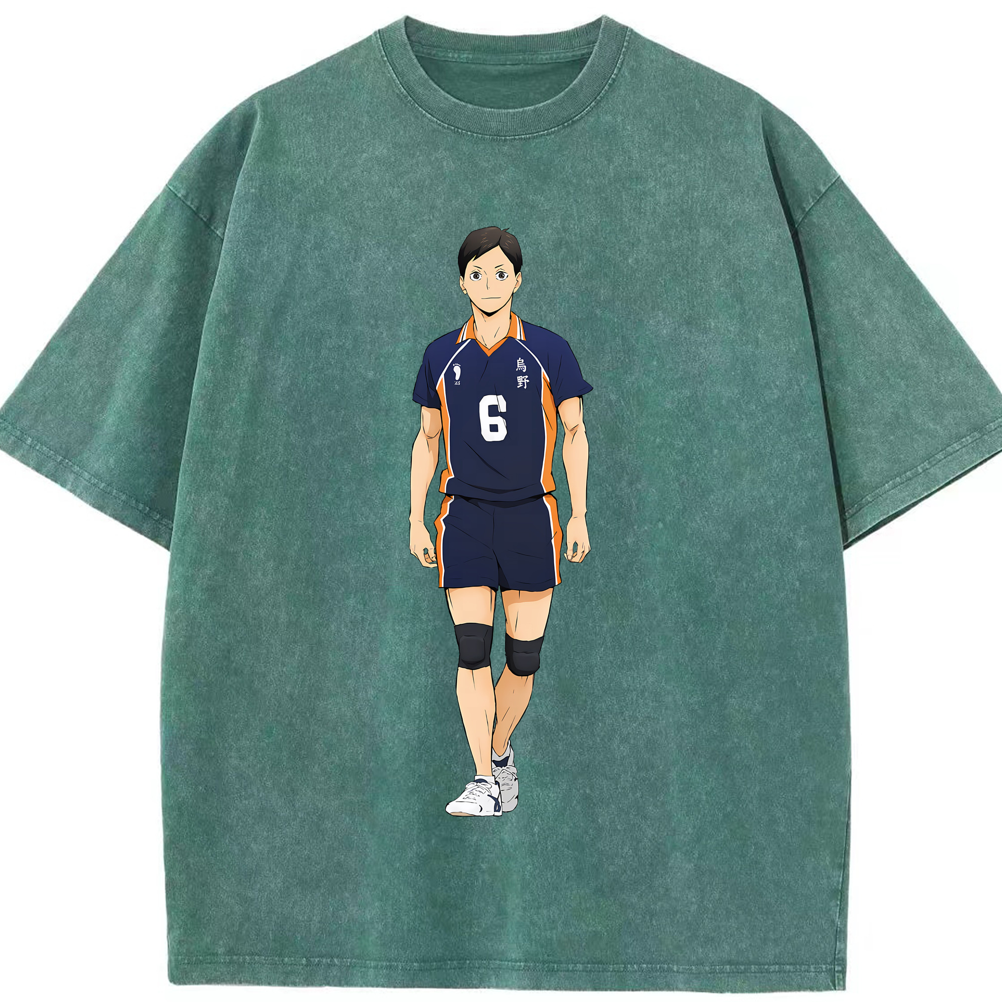 （画像用） ハイキュー!! Haikyu!! 綿100% ヴィンテージ風 半袖Tシャツ（フロントプリント）